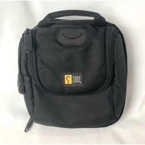 Case Logic CD DVD Travel Carry Case Holds 24 Black Soft Nylon w/Handle, Pockets‎